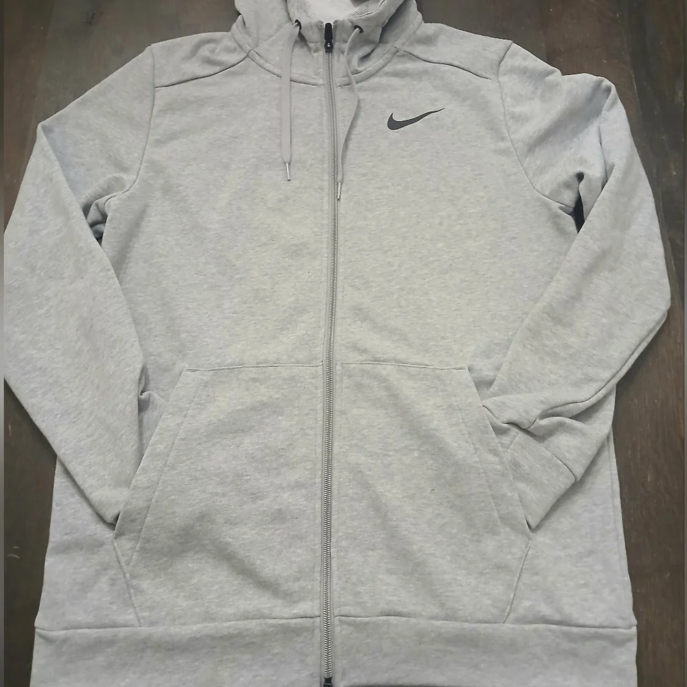 Nike Dri-Fit Fleece Hoodie Gray Men's Casual Hoodie SIZE: Small